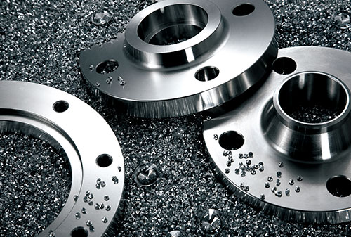 What are the detection methods for dents on the flange surface